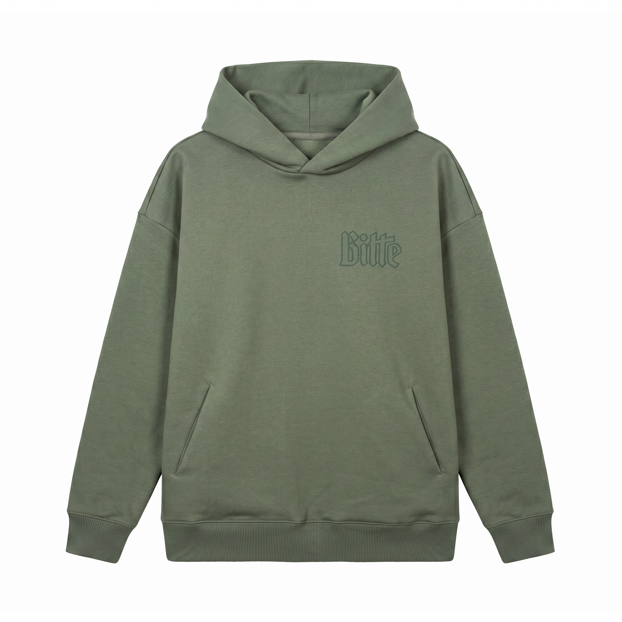Bitburger Hoodie Bitte Mehr Bitte khaki